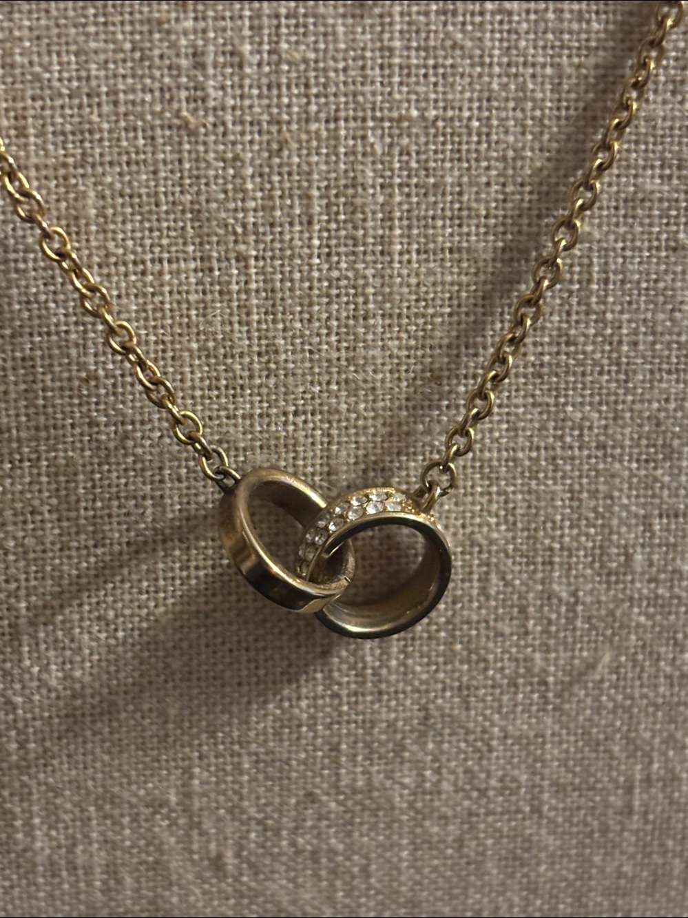 Michael Kors Polished Gold-Tone Infinity Necklace